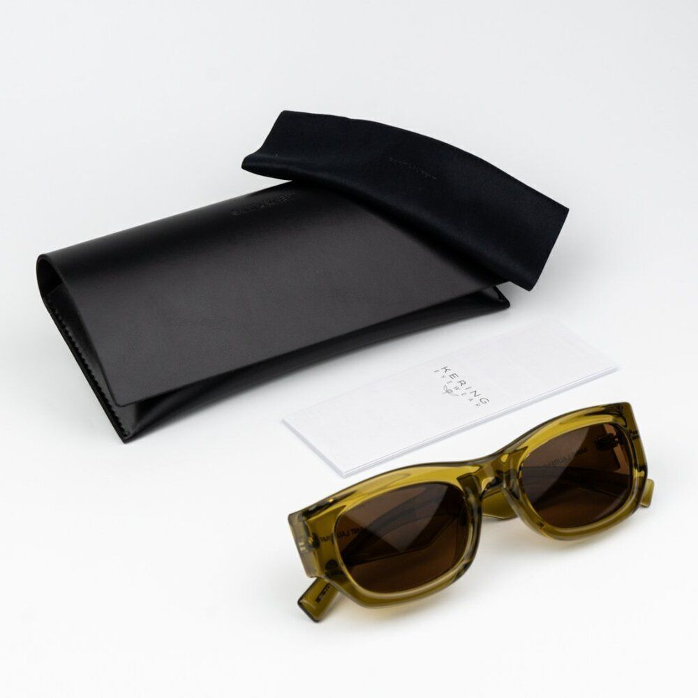 Saint Laurent Olive Green Men's Sunglasses - Picture 9 of 9